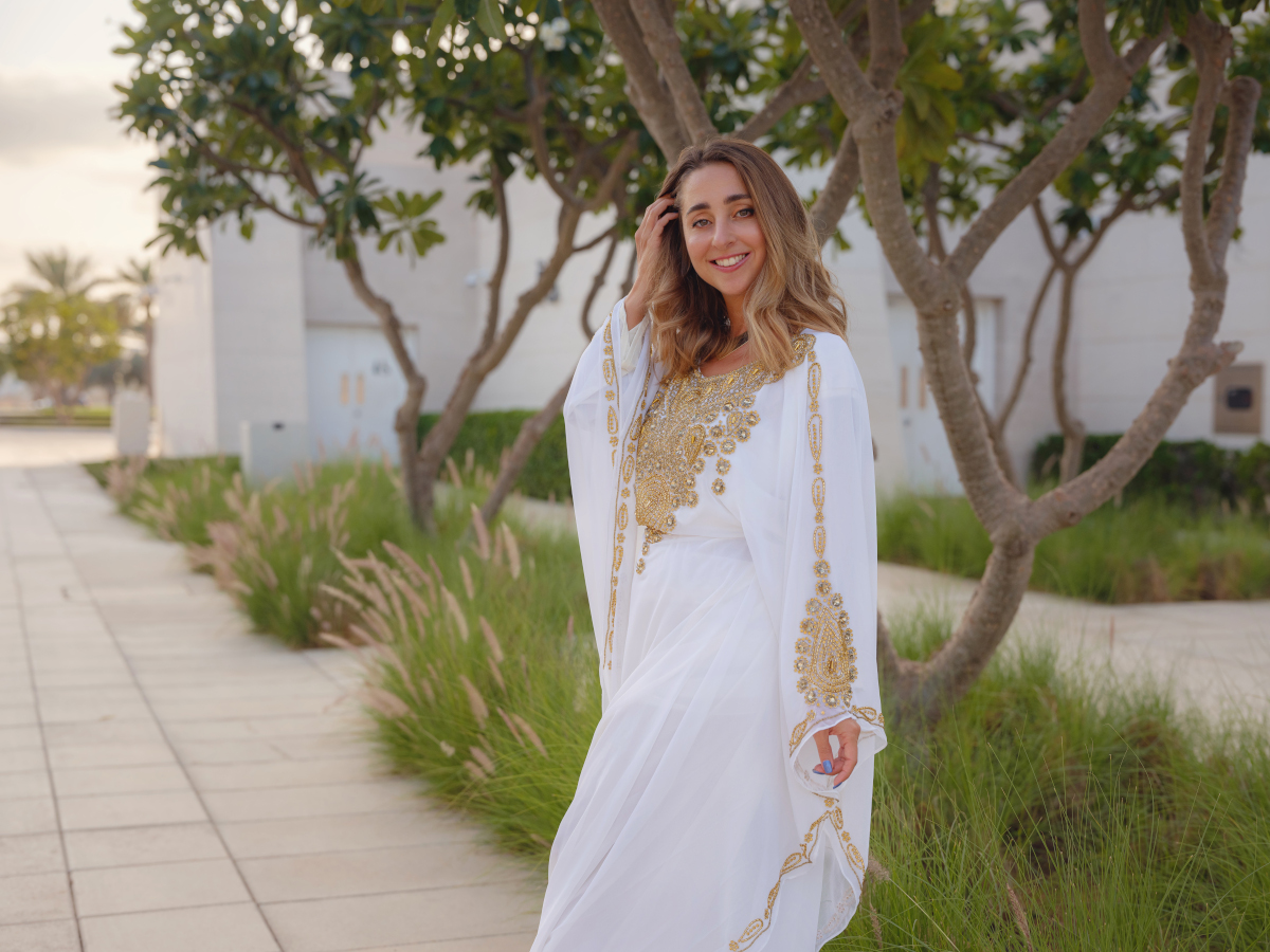 caftan blanc